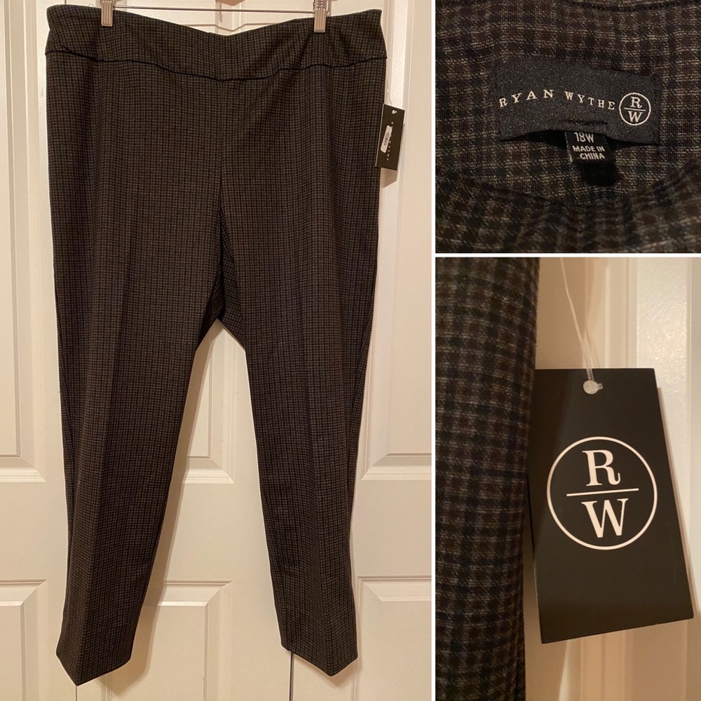 Ryan Wythe knit dress pants, size 18W, NWT